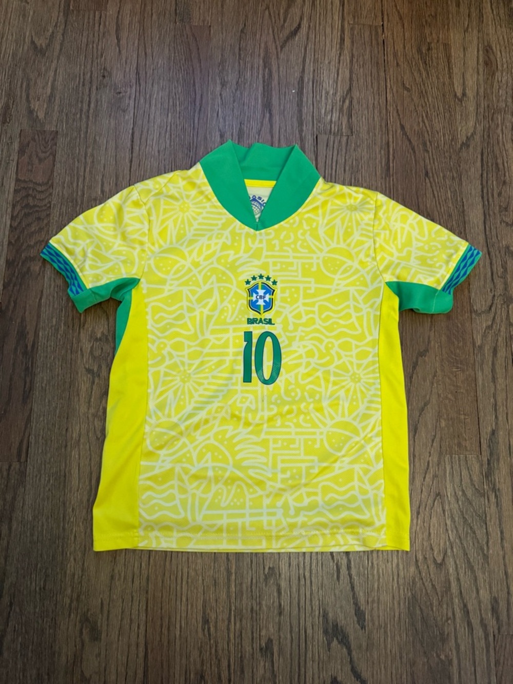 Pelé #10 Brazil Yellow & Green Soccer Jersey - Picture 2 of 7